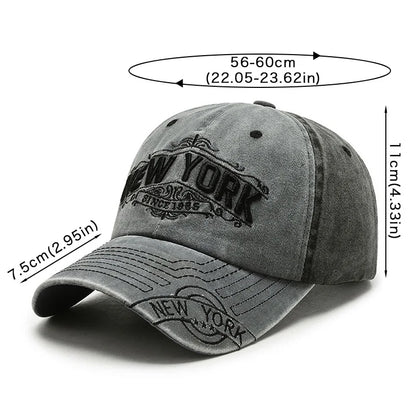 Fashion Patchwork Baseball Hat For Women Men Vintage