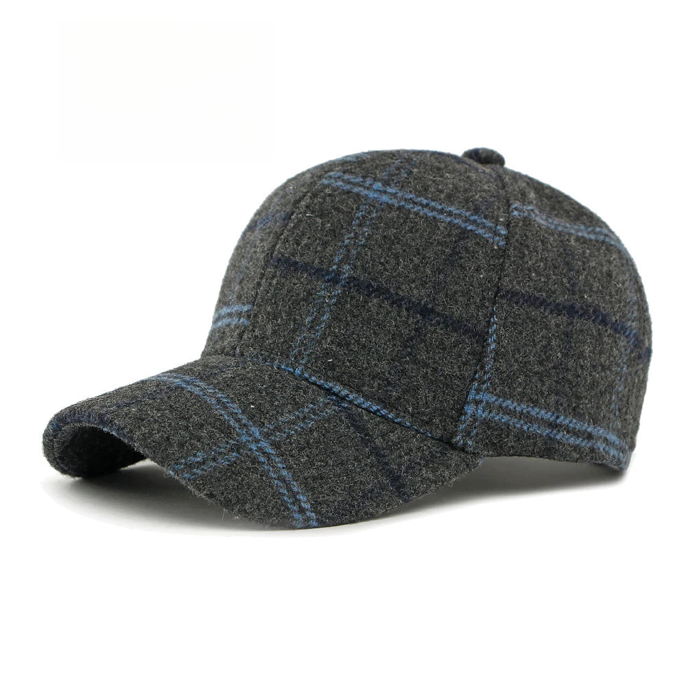 Unisex Autumn Winter Woolen Baseball Cap