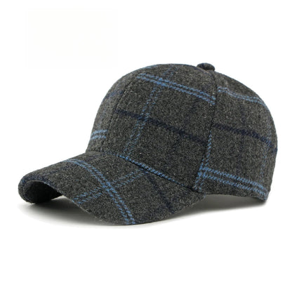 Unisex Autumn Winter Woolen Baseball Cap