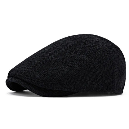Men Autumn Winter Warm Beret Painter Hat Knitted Cap