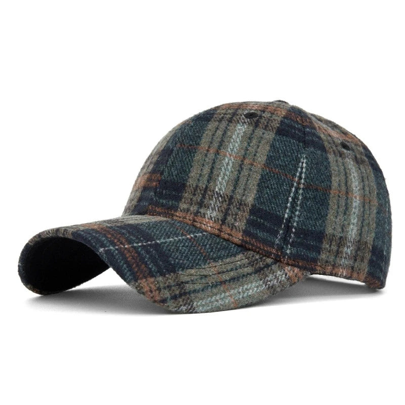 Men And Women New Classic Plaid Baseball Cap
