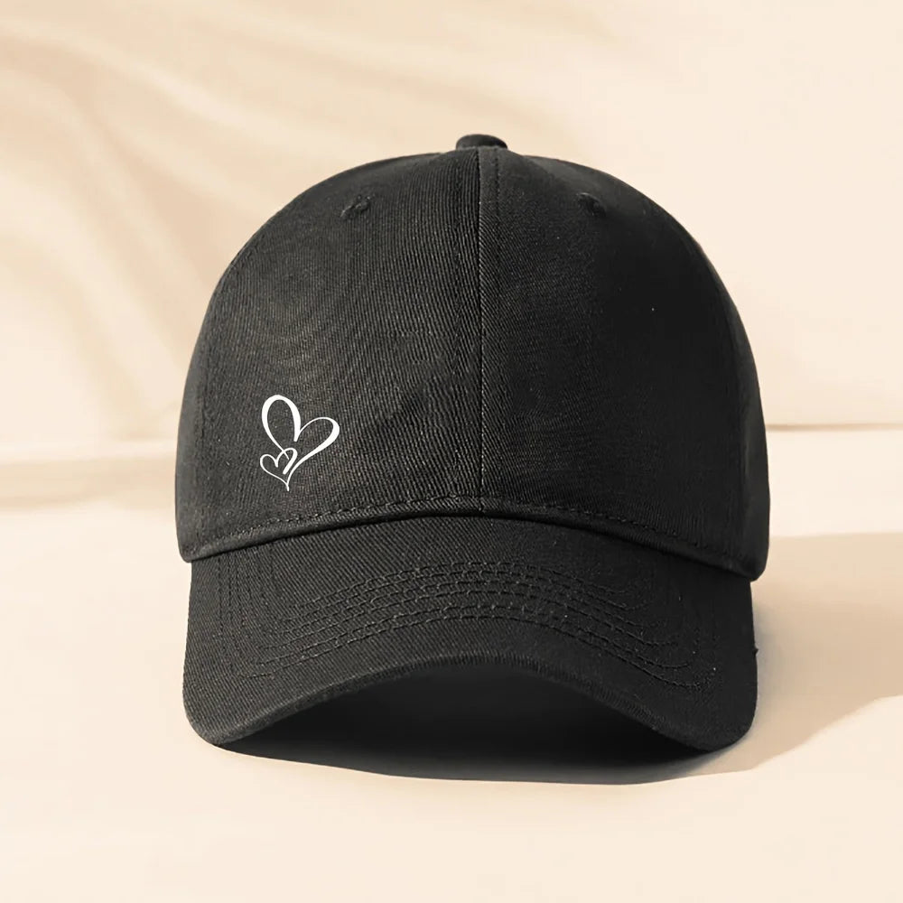 1 Piece of Love-themed Printed Baseball Cap A Fashionable Hat Suitable for Both Men and Women