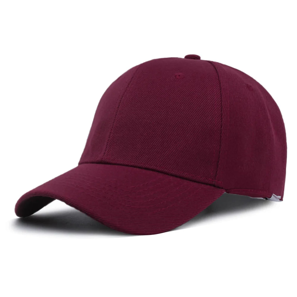 Summer Solid Color Women Sport Baseball Cap Unisex Baseball Caps Family
