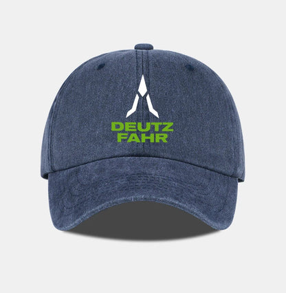 Deutz Farm Logo Printed Washed Baseball Cap Soft Comfortable Breathable Adjustable Retro Farm Style