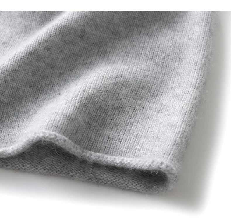 New Winter Cashmere Knitted Unisex Warm Hat High Quality Solid Leisure Sleeve Hat