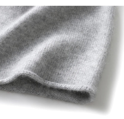 New Winter Cashmere Knitted Unisex Warm Hat High Quality Solid Leisure Sleeve Hat
