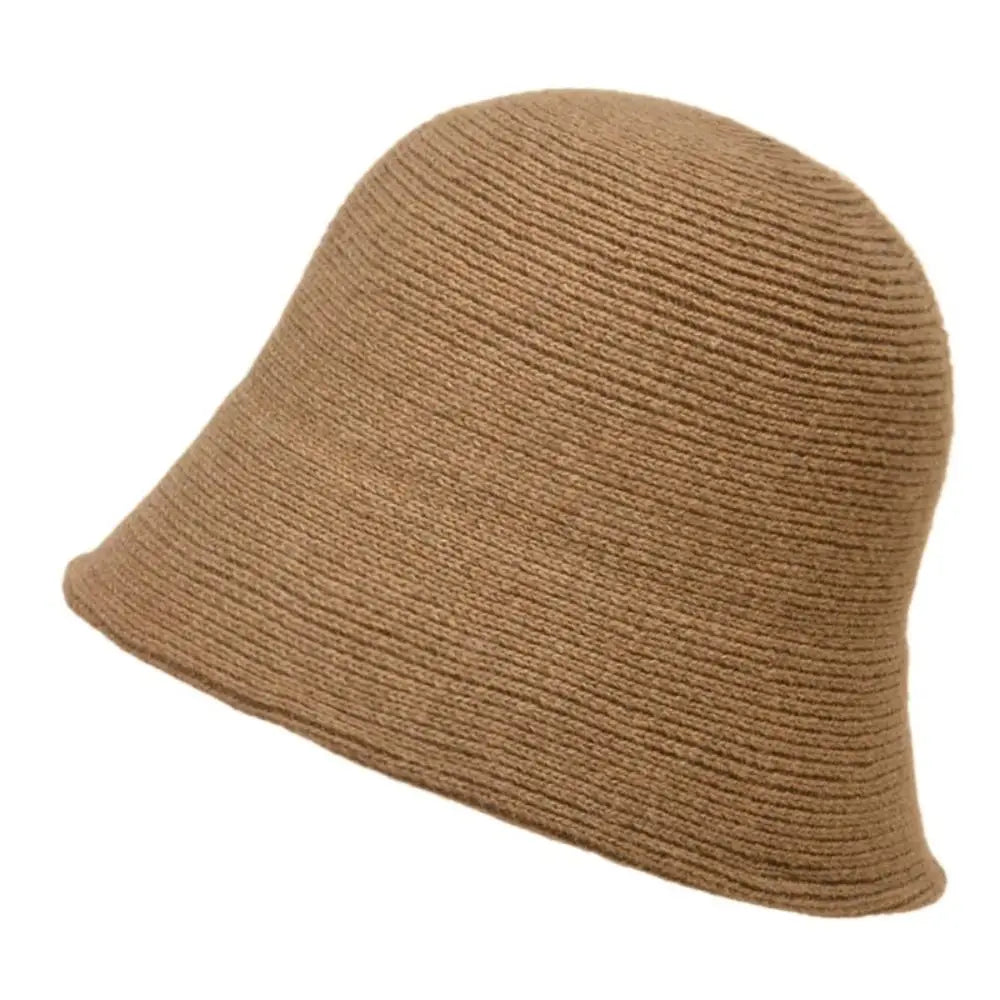 Portable Warm Wool Bucket Hat Casual Foldable Panama Hat