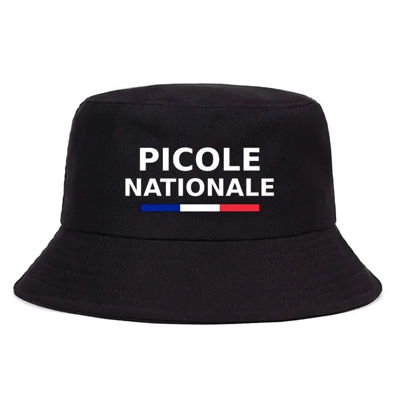 Summer Picole Nationale Reversible Bucket Hats Men Women Cotton Fisherman Cap