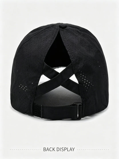 Criss Cross Ponytail Hat Quick Drying Baseball Cap