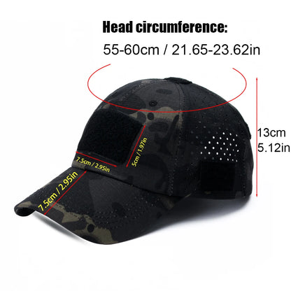 New Men Camouflage Baseball Cap Breathable Sunscreen Hat