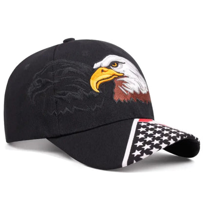 Eagle American Flag Embroidered Hip Hop Hat