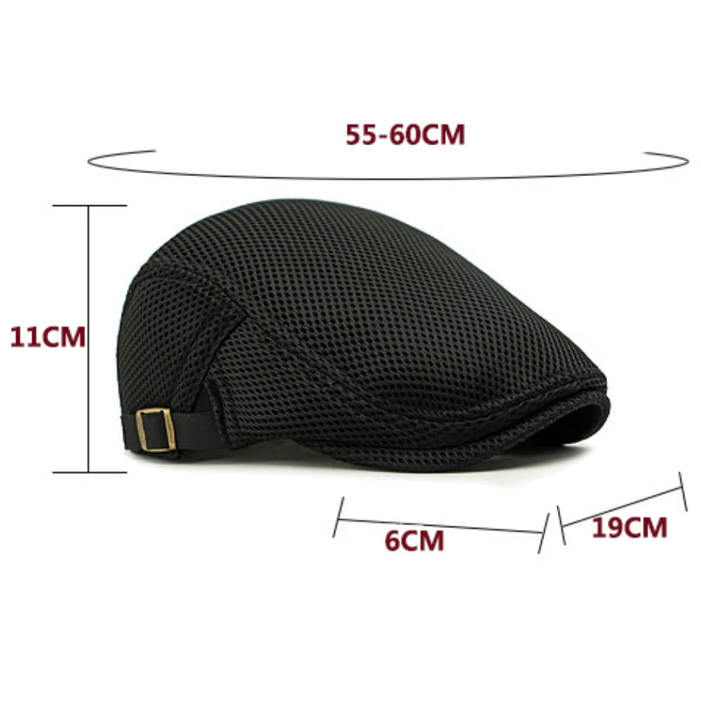 Beret Cap Spring Summer Mesh Cap Breathable Sun Hat