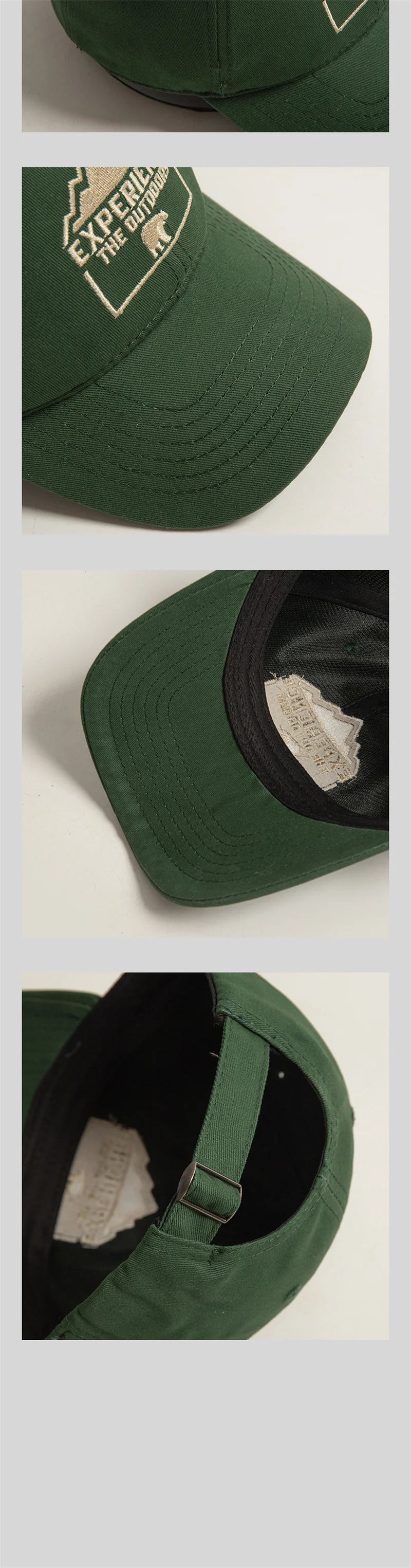 Unisex Polar Bear Letter Embroidery Snapback Baseball Cap Spring And Autumn
