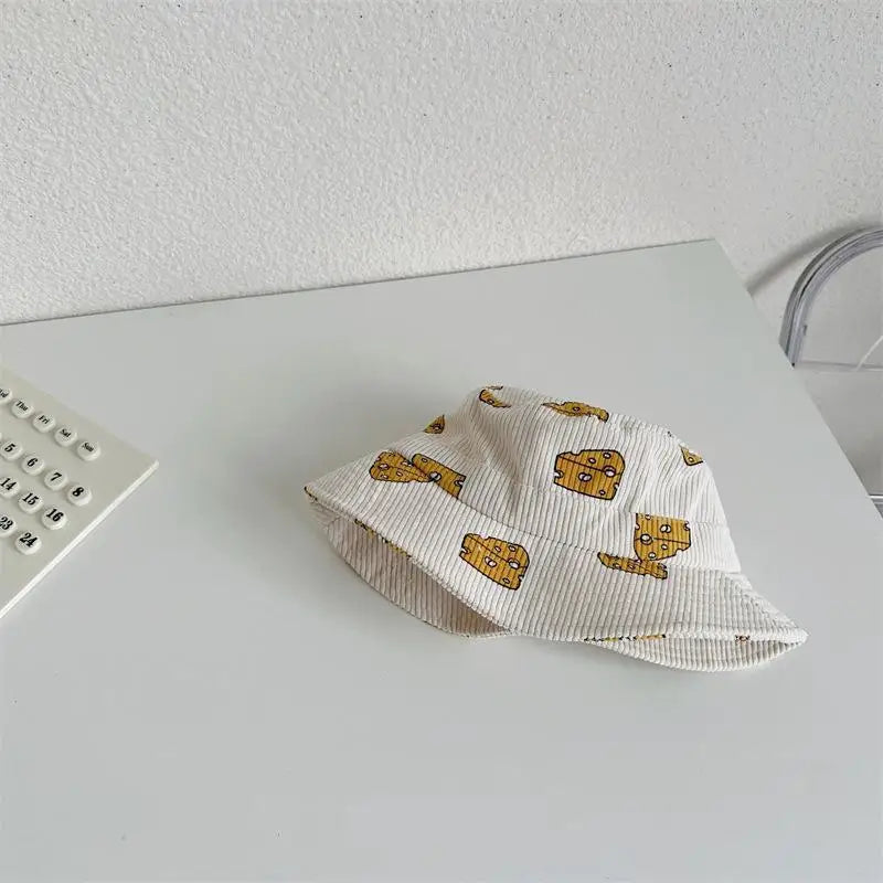 Spring Autumn Boy Children Corduroy Colorful Striped Baseball Cap