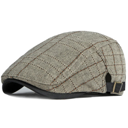 Men Women Artist Painter Plaid Beret Hat