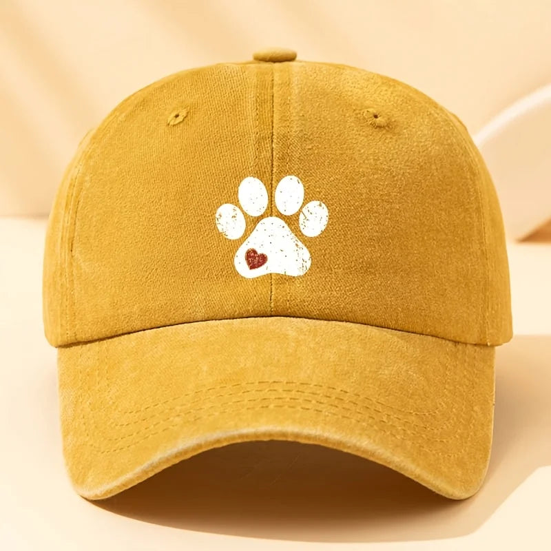 Fashionable Dog Claw Printed Baseball Hat - Multi functional Outdoor Leisure Sunshade Hat