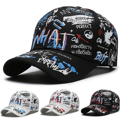 New Fashion Women Men Graffiti Cotton Baseball Cap