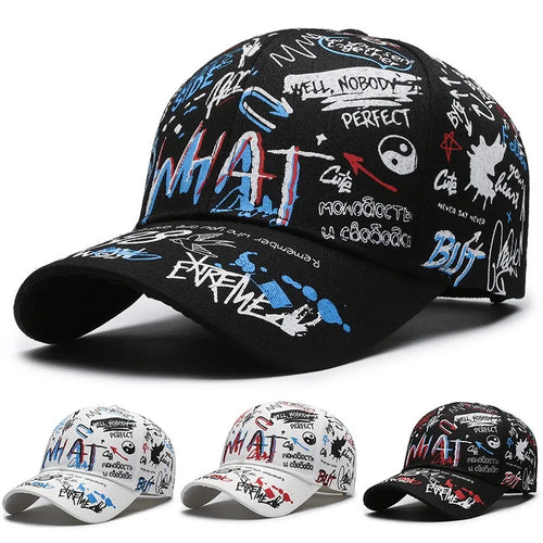 New Fashion Women Men Graffiti Cotton Baseball Cap