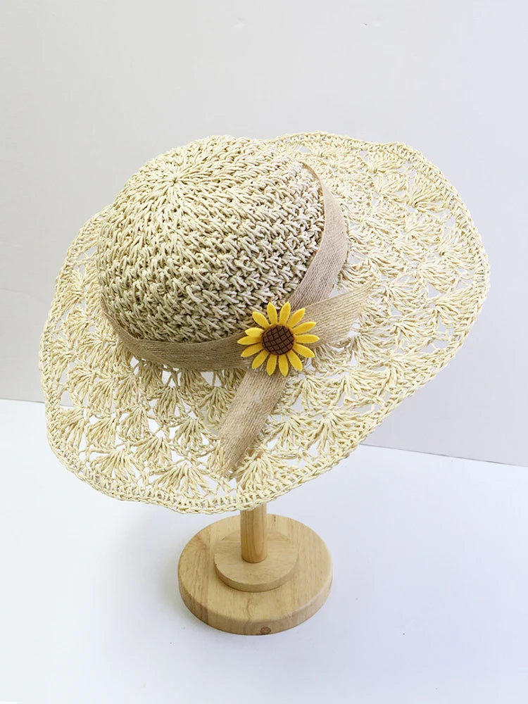 Women’s Summer Wide-Brimmed Foldable Panama Hat