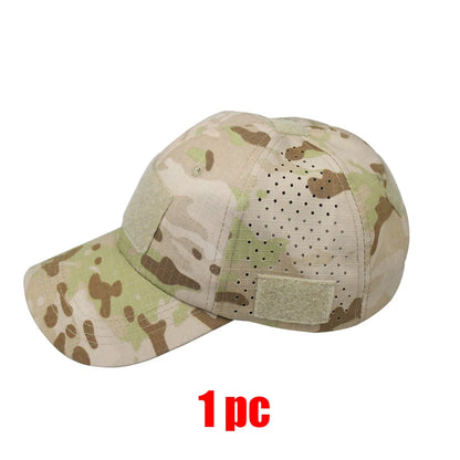 New Men Camouflage Baseball Cap Breathable Sunscreen Hat