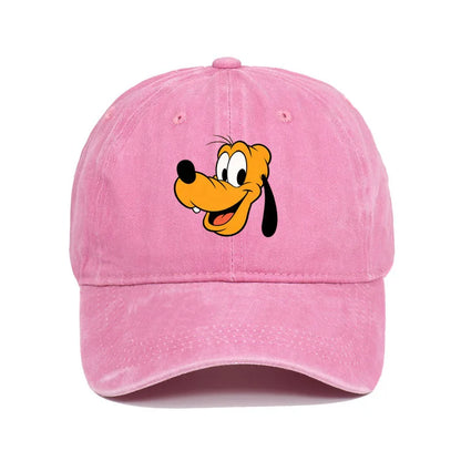 Unisex Vintage Washed Mickey Minnie Print Baseball Cap