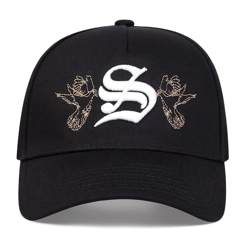 Fashion S Letter Embroidery Baseball Cap Cotton Snapback Hat Unisex Hip Hop Trucker Caps Men Women Outdoor sun Hats
