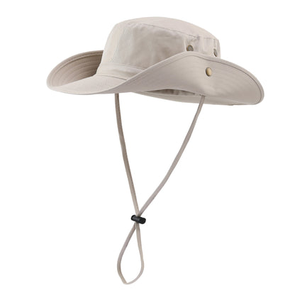 Men's Women Boonie Sun Hat Wide Brim Adjustable Breathable Cotton Safari Hat