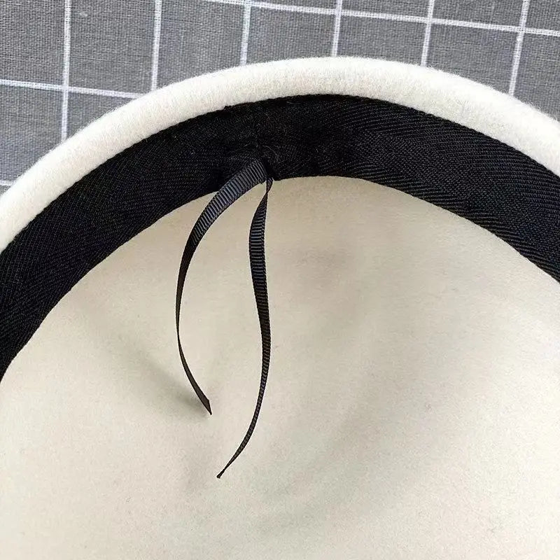 Classic Ladies Beret Hat Fancy Wool Felt Hat Warmer Winter Hat Cap