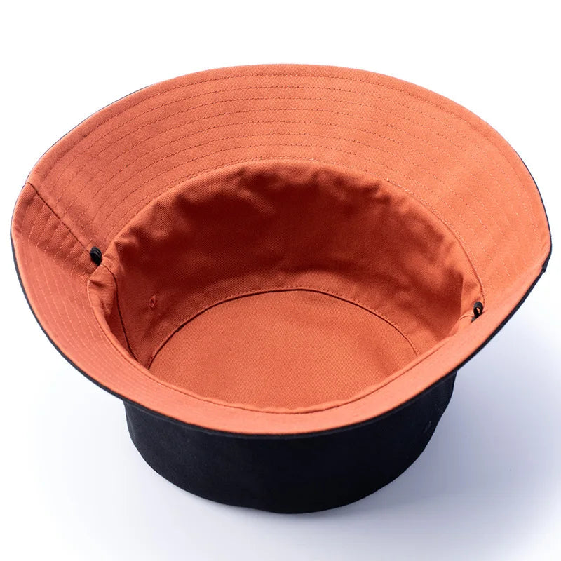 Reversible Bucket Hat Lady Summer Cotton Wide Brim Sun Caps