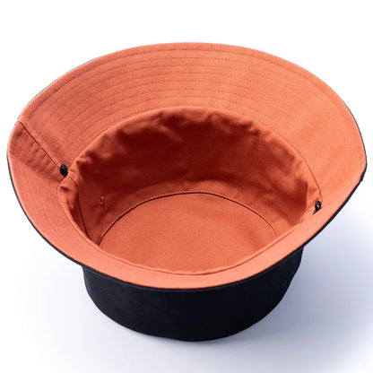 Reversible Bucket Hat Lady Summer Cotton Wide Brim Sun Caps