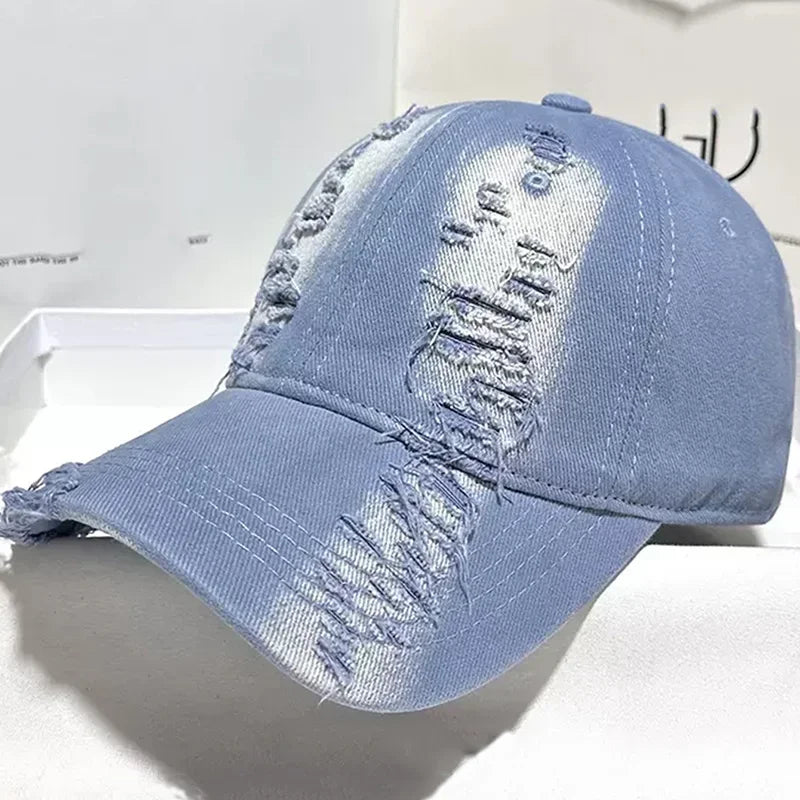 New Ripped Rimmed Baseball Hats For Men And Women