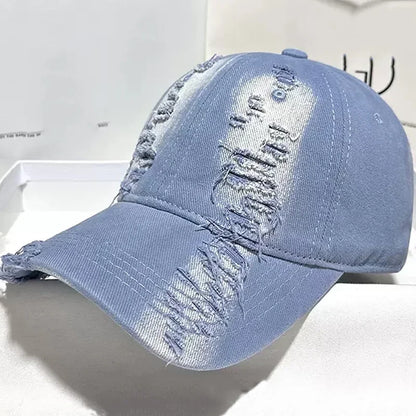 New Ripped Rimmed Baseball Hats For Men And Women