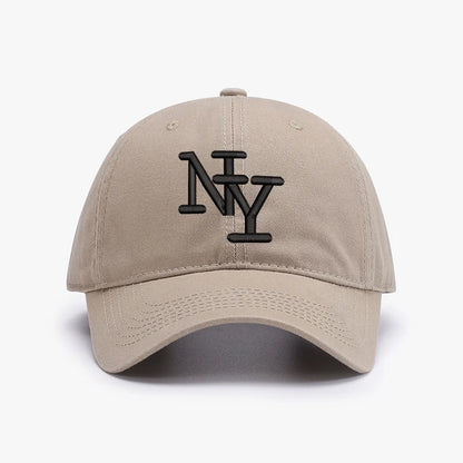 Embroidery NY Letters New York Baseball Cap For Men Soft Top Cotton