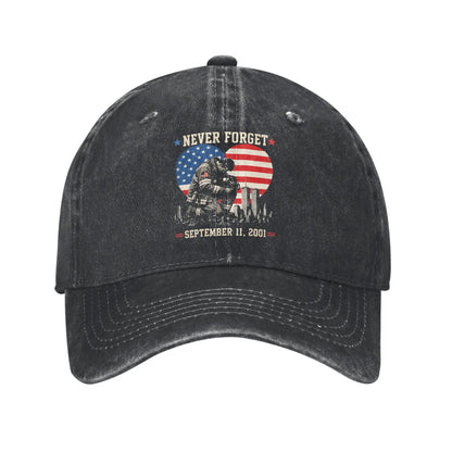 Never Forget September 11 2001 Memorial Day American Flag Casual Baseball Cap