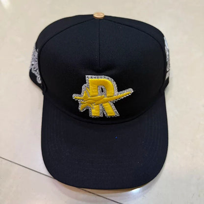 Contrast Brim 3D Embroidered Rough Play Hats
