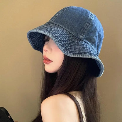 Soft Sunshade Denim Bucket Hats