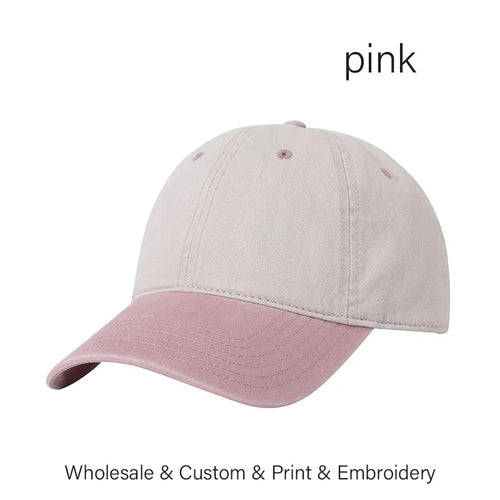 Men And Women DIY Letter Embroidery Hat Washed Sunshade Hat