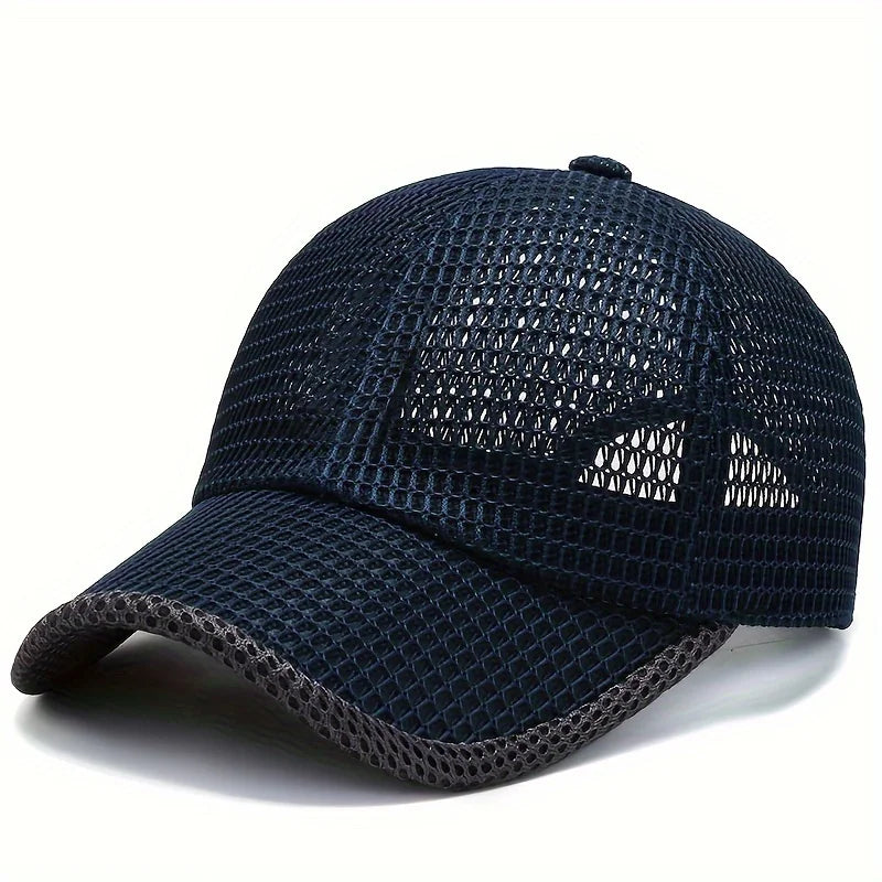 Quick-Dry Unisex Mesh Trucker Cap Adjustable, Lightweight & Breathable