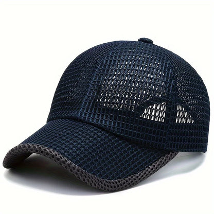 Quick-Dry Unisex Mesh Trucker Cap Adjustable, Lightweight & Breathable