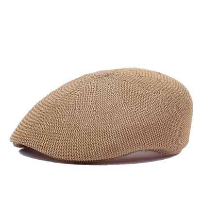 Summer Straw Hat Men Berets Fashion Newsboy Cap