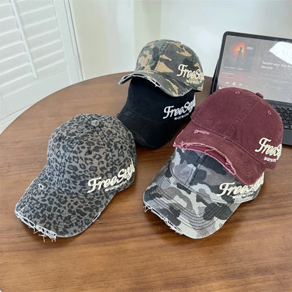 American Ripped Soft Top Denim Baseball Cap