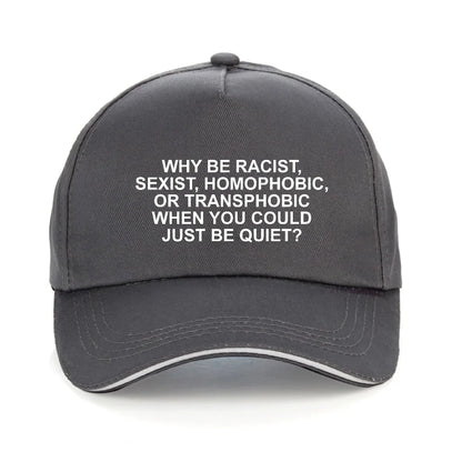 Why Be Racist Frank Summer Breathable Baseball Caps