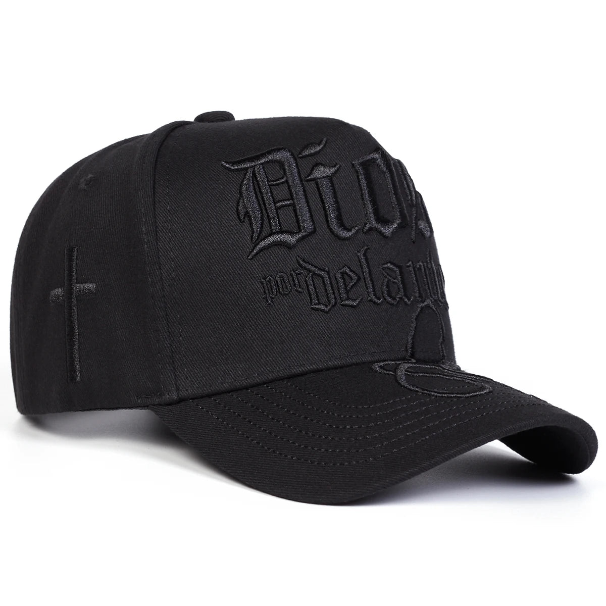 Unisex DIOS POR DELANTE Letter Embroidery Baseball Caps Outdoor Adjustable Casual Hats Sunscreen Hat Sports Cap