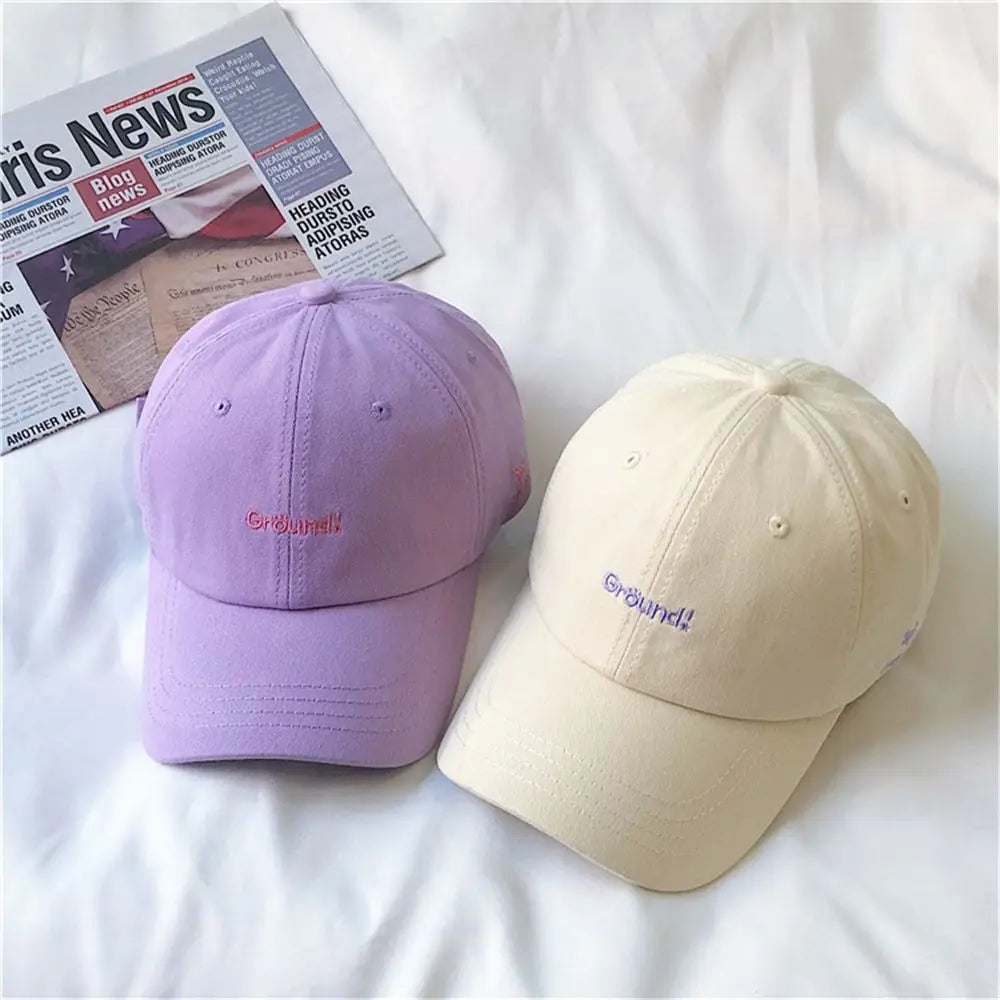 Korean New Fashion Letter Embroidery Baseball Cap