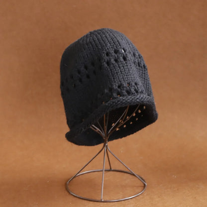 Winter Wool Knitted Beanies Cap for Women Autumn Winter Warm Slouchy Hat