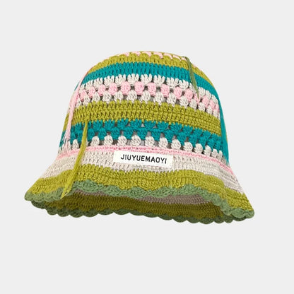2025 Autumn New Crochet Korean Handmade Bucket Hat