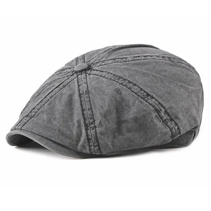Denim Peaked Cap Men's Women's Beret Hat