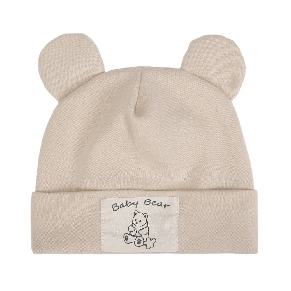 Cute Bear Ear Baby Turban Hats For Newborn Boys Girls
