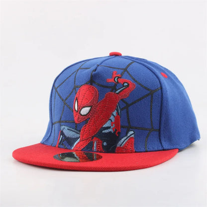 Spiderman Baseball Cap Cartoon Embroidery Snapback Hat Children