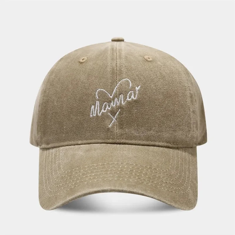 Four Seasons Cotton Geometric Embroidery Casquette Baseball Cap